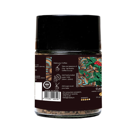 Roastly Instant Coffee – Classic | Bold & Aromatic | 50g