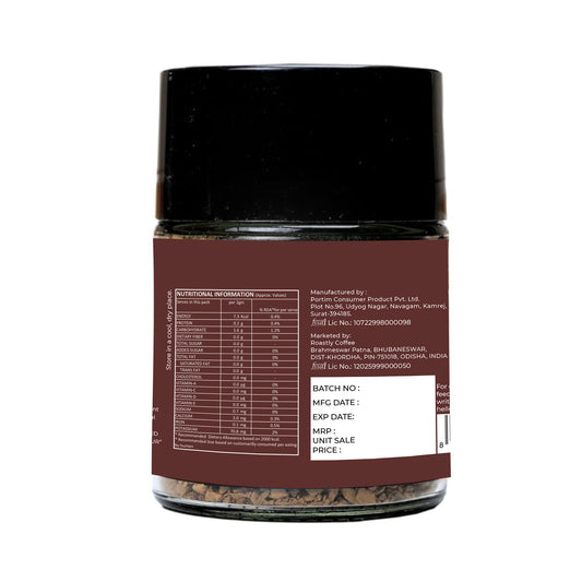 Roastly Instant Coffee – Hazelnut | Bold & Aromatic | 50g